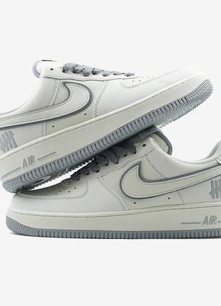 Nike air force 1 low x undefeated white grey