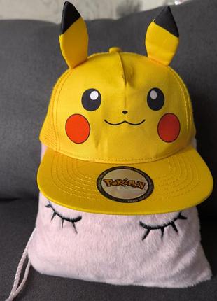 Жовта дитяча кепка пікачу покемони pokemon h&m