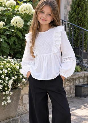 Біла красива блузка від reserved зріст 140/146.