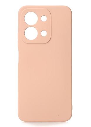Силіконовий чохол soft silicone case для xiaomi redmi 15c (173 mm) (без лого) пудра