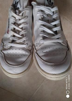 Кроссовки белые кожаные adidas 38 2