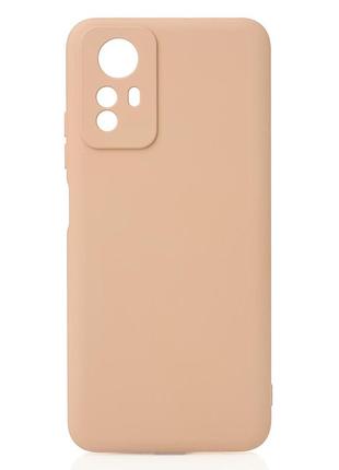 Силіконовий чохол soft silicone case для xiaomi redmi note 12s (без лого) пудра