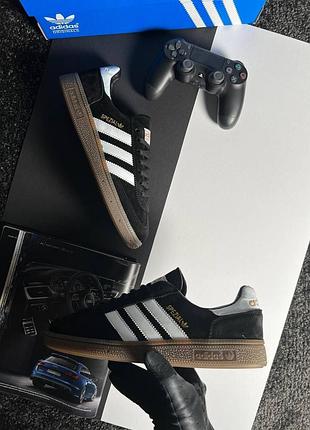 Чоловічі кросівки adidas spezial black white 44