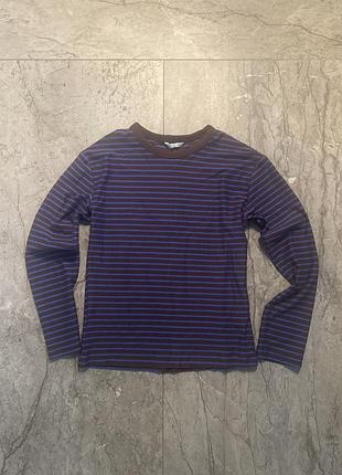 Смугастий лонгслів zara