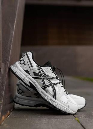 Мужские зимние кроссовки asics gel kahana 8 white black белые с черным ассикс термо до -21*с (b)