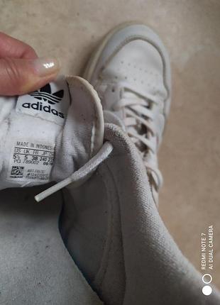 Кроссовки белые кожаные adidas 38 4