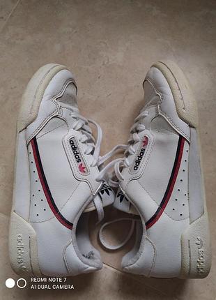 Кроссовки белые кожаные adidas 38 6