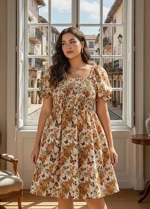 🥰сукня з метеликами на резинці shein 4xl
