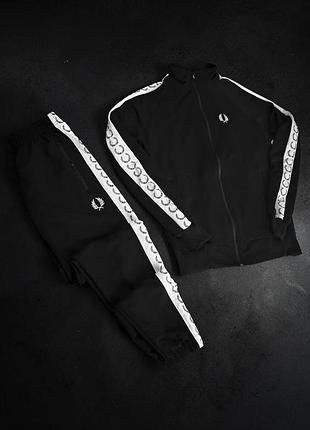 Мужской спортивный костюм fred perry черный