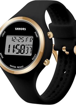 Женские цифровые часы shhors sh-0272 цифровые часы с led-подсветкой