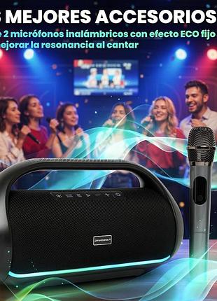 Bluetooth-колонка з мікрофоном dynasonic waterproof bt speaker s90 водонепроникна бездротова колонка з led-підсвіткою 9