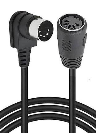 5-пиновый midi кабель с угловым разъемом 90° 3м 5 pin male 90 deg to fermale cable кабель передачи midi сигналов