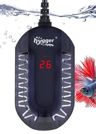 Аквариумный нагреватель 50w hygger hg916 мини погружной обогреватель с led дисплеем