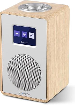 Радіо dab/dab+/fm/bluetooth lemega цифрове портативне радіо з функцією будильника