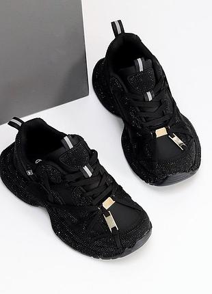 Кроссовки с стразами 7