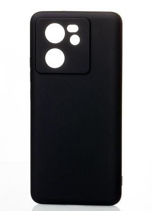 Силиконовый чехол soft silicone case для xiaomi 13t pro (без лого) черный