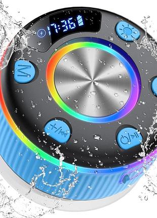 Портативная колонка xuevcn q90 bluetooth водонепроницаемый динамик с rgb подсветкой, дисплеем