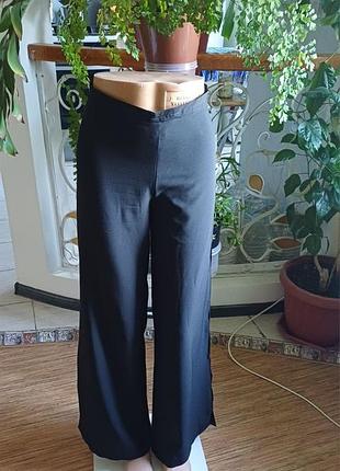 Женские черные брюки для тех у кого животик рр 48-50