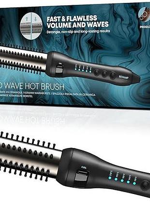 Щітка стайлер для волосся 1350 вт progloss volume and wave hot brush br керамічна щітка для укладання волосся
