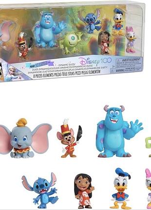 Колекційні фігурки disney100 dynamic duos 8 шт limited edition just play