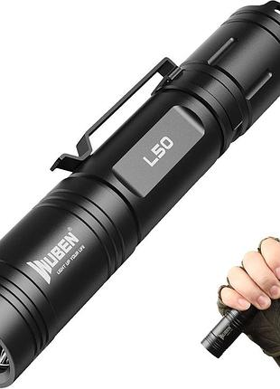 Мощный тактический фонарь 1200lm wuben l50 1200lm профессиональный аккумуляторный фонарь