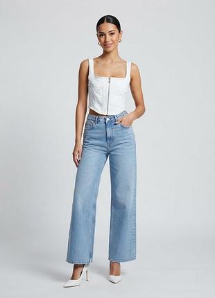 Корсет коттоновый джинсовый размер s bershka