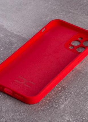 Силіконовий чохол soft silicone case для iphone 12 pro max (без лого) червоний 2
