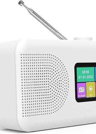 Цифровое радио lff radio ldr107-eu bluetooth динамик с 16 уровнями громкости и цветным дисплеем
