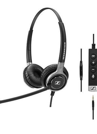Дротова гарнітура epos sennheiser sc 665 usb навушники з шумопоглинальним мікрофоном для кол-центрів