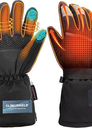 Електричні рукавички з підігрівом climashield heated gloves l терморукавички з акумуляторами 3500 ма·год