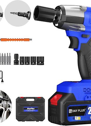 Аккумуляторный шуруповерт dayplus cordless impact 3300 об/мин электрический ударный инструмент для ремонта
