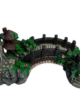 Декорация для аквариума decoration for the aquarium универсальное нетоксичное украшение в форме моста