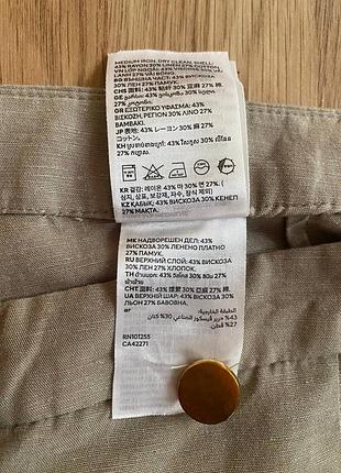 Штани  h&m льон/віскоза 4