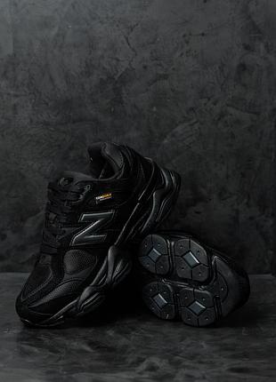 Мужские кроссовки new balance 9060 triple black cordura 3