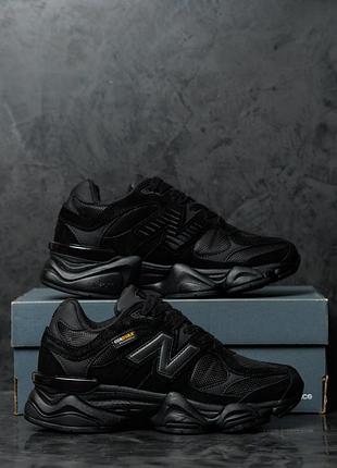 Мужские кроссовки new balance 9060 triple black cordura 7