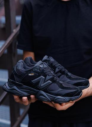 Мужские кроссовки new balance 9060 triple black cordura 8