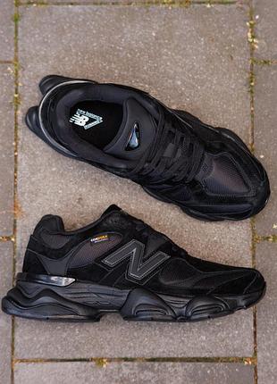 Мужские кроссовки new balance 9060 triple black cordura 9