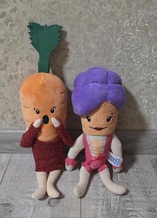 Набор мягких игрушек кевин и кети морковки (kevin and katie the carrot)