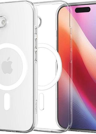 Чохол для iphone 17 spigen acs10397 високоякісний прозорий чохол для iphone з магнітним кільцем