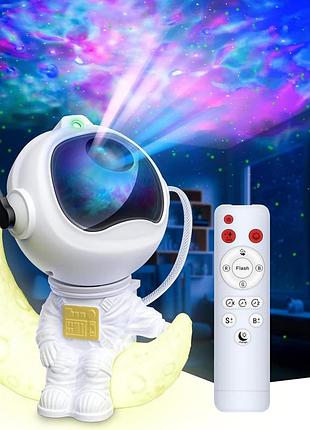 Проєктор зоряного неба midtoy astronaut galaxy projector k960 астронавт проєктор зіркової галактики з пультом д/у