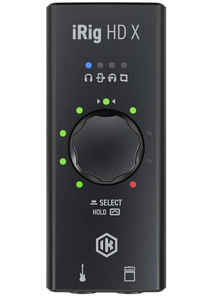 Аудиоинтерфейс ik multimedia irig hd x компактный usb-c интерфейс для гитары и бас-гитары