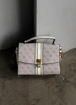 Сумка guess ginevra logo elite пудровый есть