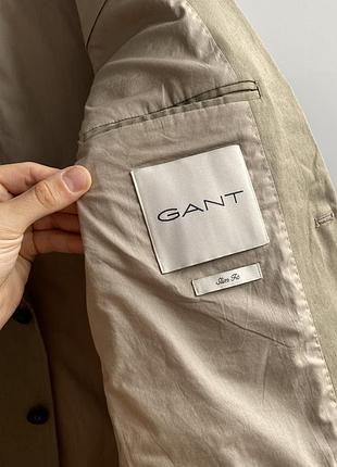 Чоловічий блейзер з льону gant 7