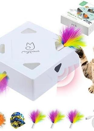 Інтерактивна іграшка для котів migipaws автоматична розумна іграшка-дражнилка для домашніх котів