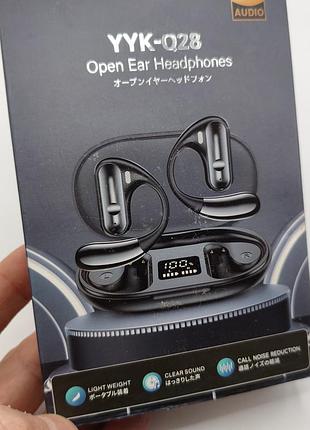 Бездротові навушники yyk-q28 open ear bluetooth 5.3 спортивні з дисплеєм