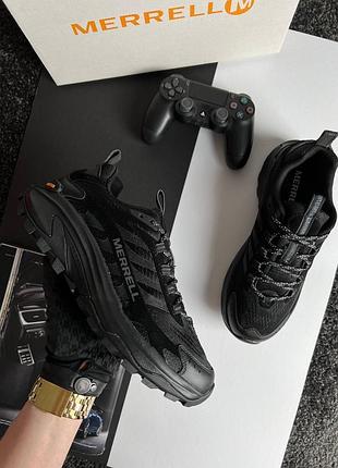 Чоловічі кросівки merrell moab speed 2 all black 45
