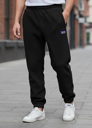 Чоловічі спортивні штани patagonia чорні штани на флісі теплі патагонія xxl (b)