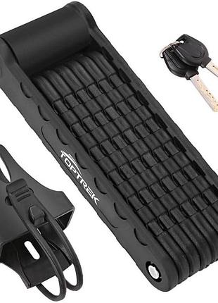 Складаний замок для велосипеда 94 см toptrek folding lock складаний навісний замок для гірського велосипеда