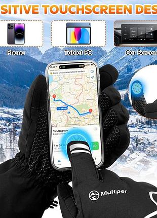 Перчатки с подогревом multper heated gloves rps-026 - l электрические перчатки с тремя уровнями нагрева с аккумуляторами 8