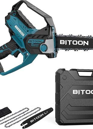 Акумуляторна мініпила з шинами 6" і 8" bitoron pruning saw bthcc8 пила з безщітковим мотором 800w